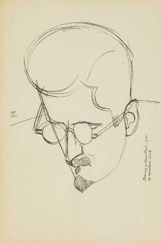 JAMES JOYCE, 1920 by Percy Wyndham Lewis (1882-1957) (1882-1957) at Whyte's Auctions