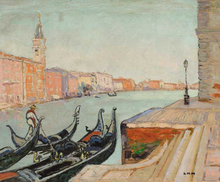 GONDOLAS ON THE GRAND CANAL, VENICE by Letitia Marion Hamilton RHA (1878-1964) at Whyte's Auctions