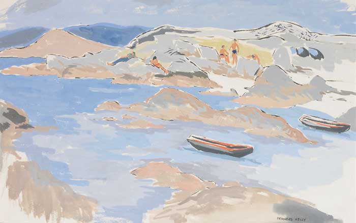 THE STRAND AT CARRAROE by Frances J. Kelly ARHA (1908-2002) at Whyte's Auctions