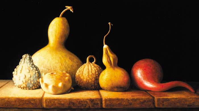 STILL LIFE WITH GOURDS by Stuart Morle (b.1960) (b.1960) at Whyte's Auctions