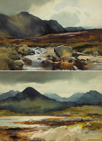 MOUNTAIN STREAM and LAKE (A PAIR) by Frank Egginton RCA (1908-1990) at Whyte's Auctions