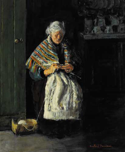 THE SHAWL by Rowland Davidson (b.1942) at Whyte's Auctions