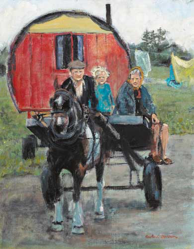 THE CARAVAN, JULY 1985 by Rowland Davidson (b.1942) at Whyte's Auctions