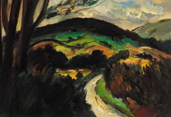 KNOCKREE, COUNTY WICKLOW by Peter Collis RHA (1929-2012) RHA (1929-2012) at Whyte's Auctions