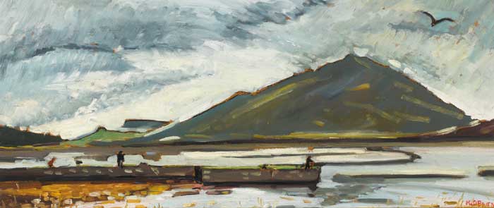 BALLINAKILL HARBOUR, LETTERFRACK, COUNTY GALWAY by Kitty Wilmer O'Brien RHA PWCSI (1910-1982) RHA PWCSI (1910-1982) at Whyte's Auctions