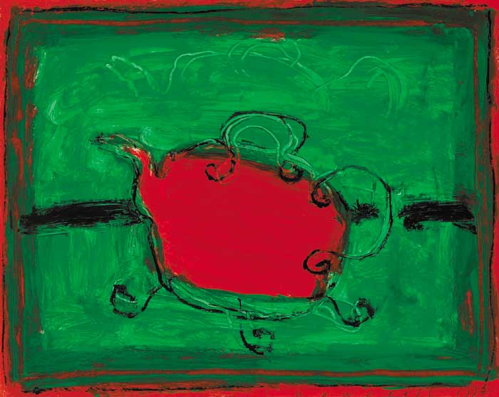 TEAPOT AND TRIVET, 1997 by Neil Shawcross MBE RHA HRUA (b.1940) at Whyte's Auctions