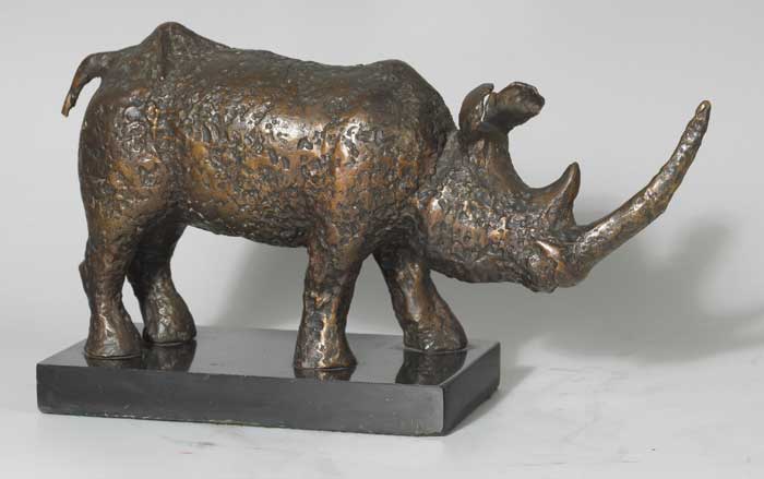RHINOCEROS by John Behan sold for �3,800 at Whyte's Auctions