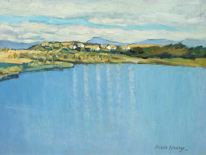 ACHILL VILLAGE by Grace Henry sold for �12,500 at Whyte's Auctions