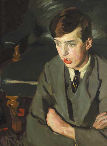 PORTRAIT OF GUY BOTTERELL by William John Leech RHA ROI (1881-1968) RHA ROI (1881-1968) at Whyte's Auctions