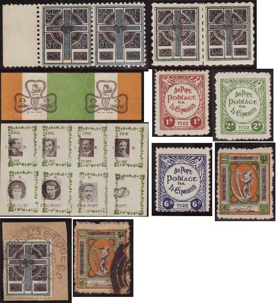 1908-1922 RARE COLLECTION OF PROPAGANDA STAMPS ISSUED BY SINN F�IN, THE IRA AND OTHERS at Whyte's Auctions