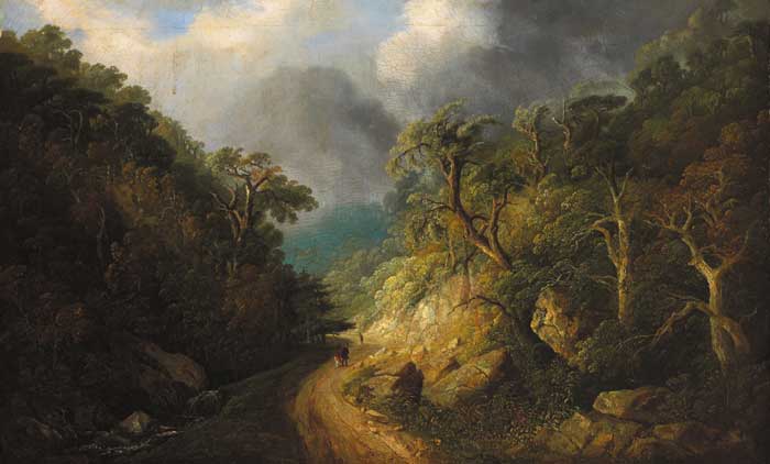 SCENE IN THE GLEN OF THE DOWNS, 1848 by William Guy Wall (1792-1864) (1792-1864) at Whyte's Auctions