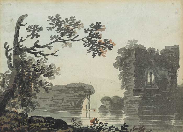 RUINED CASTLE by John Henry Campbell (1757-1828) (1757-1828) at Whyte's Auctions