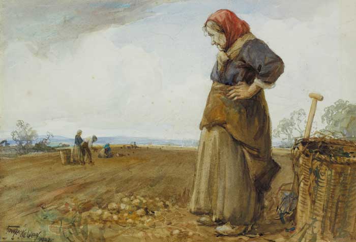 THE POTATO GATHERERS, 1922 by Frank McKelvey RHA RUA (1895-1974) at Whyte's Auctions