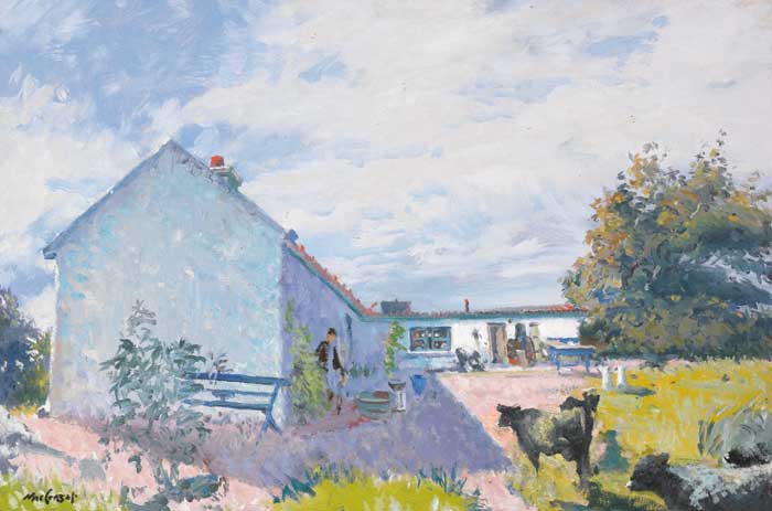 COTTAGE AT FAUL, CONNEMARA by Maurice MacGonigal PRHA HRA HRSA (1900-1979) at Whyte's Auctions