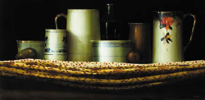 † STILL LIFE WITH BLUE AND WHITE TUREEN, 2006 by Martin Mooney (b.1960) (b.1960) at Whyte's Auctions