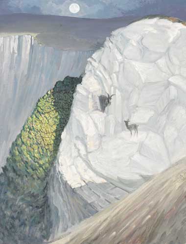 GOATS ON A CLIFF, 1992 by Jeremiah Hoad (1924-1999) (1924-1999) at Whyte's Auctions