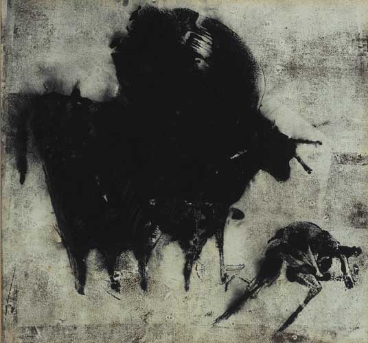 MAN AND BULL, circa 1970 by Edward Delaney RHA (1930-2009) at Whyte's Auctions