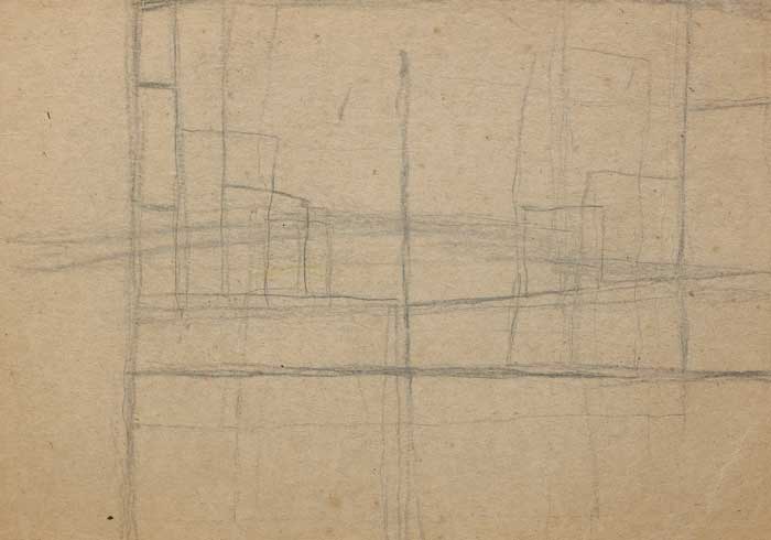 LINEAR FORMS, circa 1960 by William Scott sold for �1,900 at Whyte's Auctions