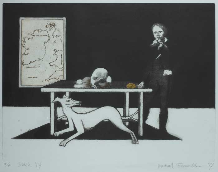 THE WOUNDED WONDER (BLACK '47), 1997 by Micheal Farrell (1940-2000) at Whyte's Auctions
