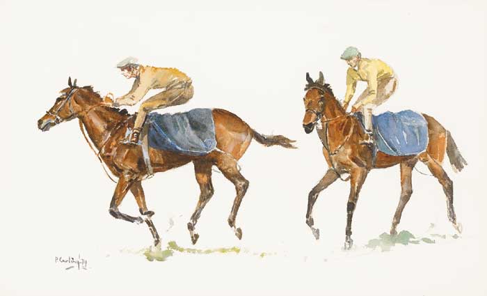 ON THE GALLOPS, 1974 by Peter Curling sold for �2,000 at Whyte's Auctions