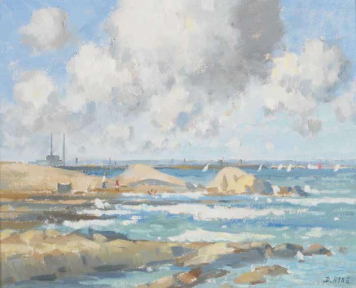 TOWARDS DUN LAOGHAIRE by David Hone PPRHA (b.1928) at Whyte's Auctions