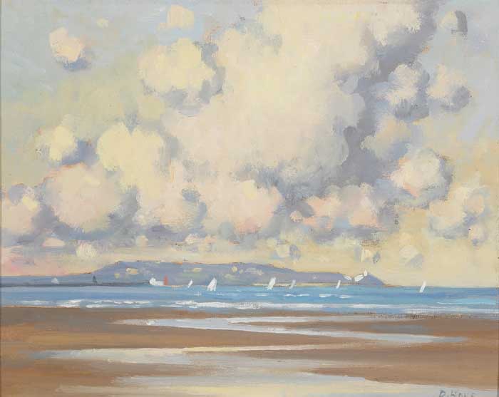 EVENING, SANDYMOUNT STRAND by David Hone PPRHA (b.1928) at Whyte's Auctions