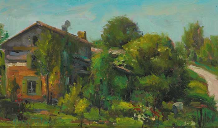 THE ARTIST'S GARDEN, COUNTY DUBLIN by Norman Teeling (b.1944) at Whyte's Auctions