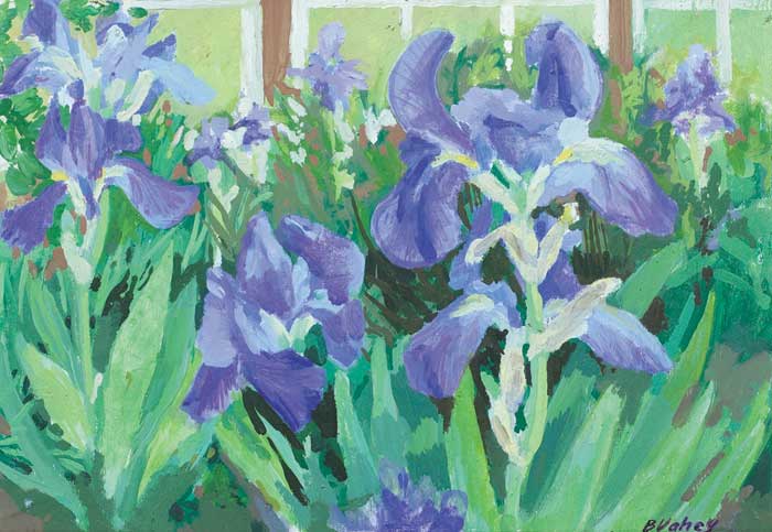 JUNE IRISES by Brian Vahey (b.1956) at Whyte's Auctions