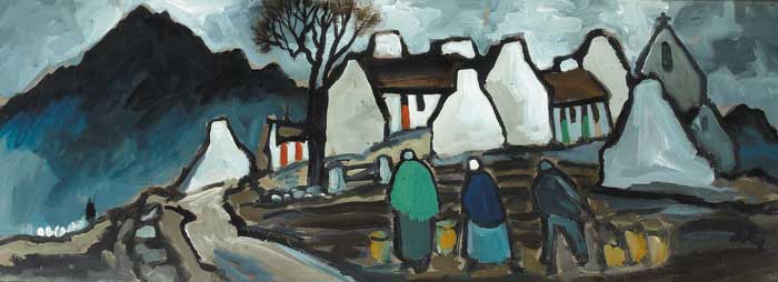 THE POTATO GATHERERS by Markey Robinson (1918-1999) (1918-1999) at Whyte's Auctions