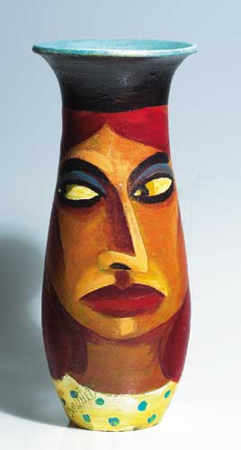VASE WITH RED-HAIRED WOMAN by Graham Knuttel (b.1954) (b.1954) at Whyte's Auctions