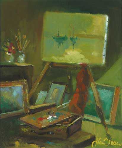 STUDIO CORNER, 1985 by Liam Treacy (1934-2004) at Whyte's Auctions
