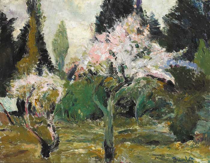 CHERRY BLOSSOM TREES by Ronald Ossory Dunlop RA RBA NEAC (1894-1973) at Whyte's Auctions
