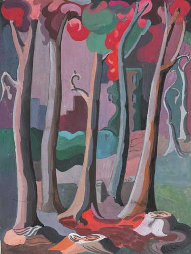 TREES IN A LANDSCAPE by Sylvia Cooke-Collis (1900-1973) at Whyte's Auctions