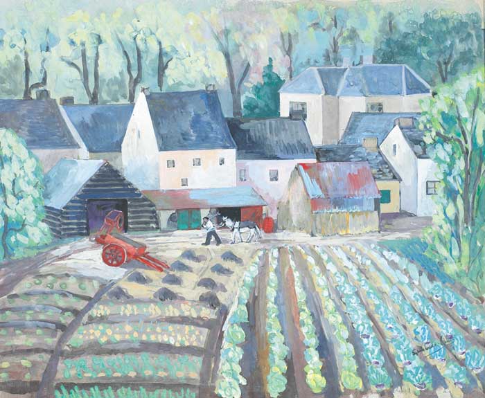 BACK OF VILLAGE NO. 4 by Sylvia Cooke-Collis (1900-1973) at Whyte's Auctions