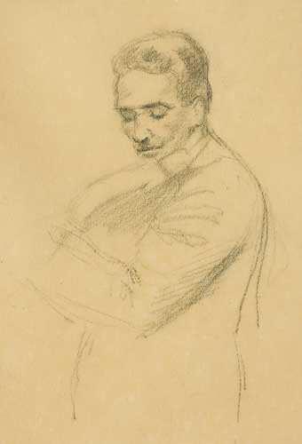 FRITZ KREISLER - A PENCIL SKETCH MADE IN THE WINGS, FEBRUARY 1932 by Se�n O'Sullivan RHA (1906-1964) at Whyte's Auctions