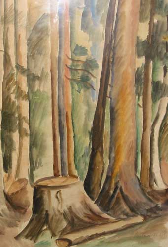 IN A KASHMIR FOREST, 1939 by Moila Powell sold for �90 at Whyte's Auctions