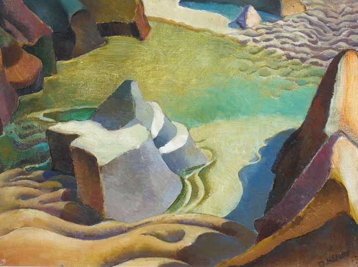 ROCKY SEASHORE by Olive Henry RUA (1902-1989) at Whyte's Auctions
