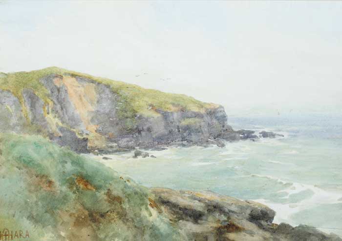 COASTAL CLIFFS AND GULLS by Helen O'Hara (1846-1920) at Whyte's Auctions