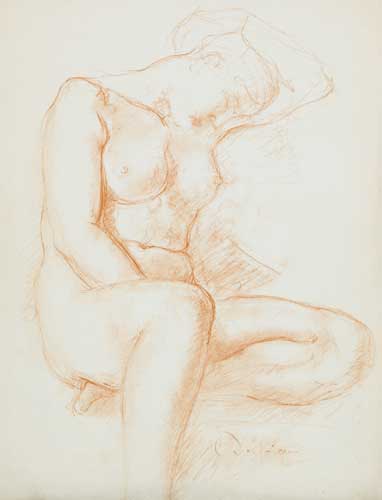 STUDIES OF FEMALE NUDE (SET OF THREE) by Charles Despiau sold for �800 at Whyte's Auctions