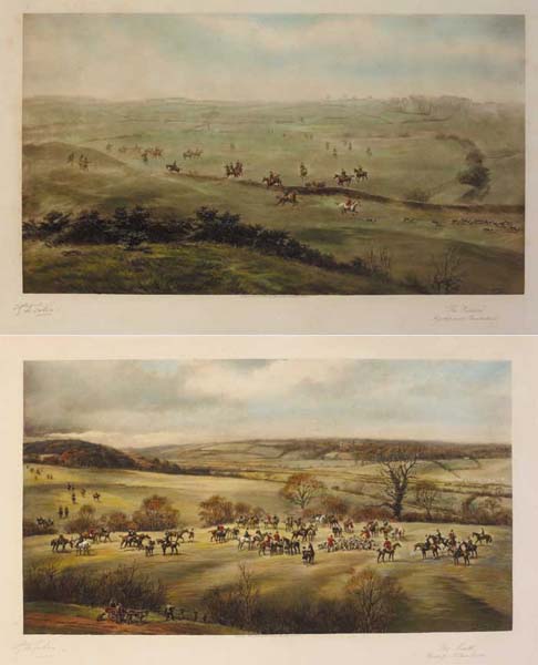 THE KILDARE, A GALLOP ACROSS PUNCHESTOWN and THE MEATH, WHOOHOOP - KILLEEN CASTLE (A PAIR), 1908 by Godfrey Douglas Giles sold for �100 at Whyte's Auctions