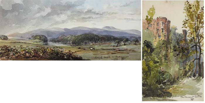 FOUR VIEWS OF BUTTEVANT, COUNTY CORK, 1866 by John P. Hale (fl.1860s) at Whyte's Auctions