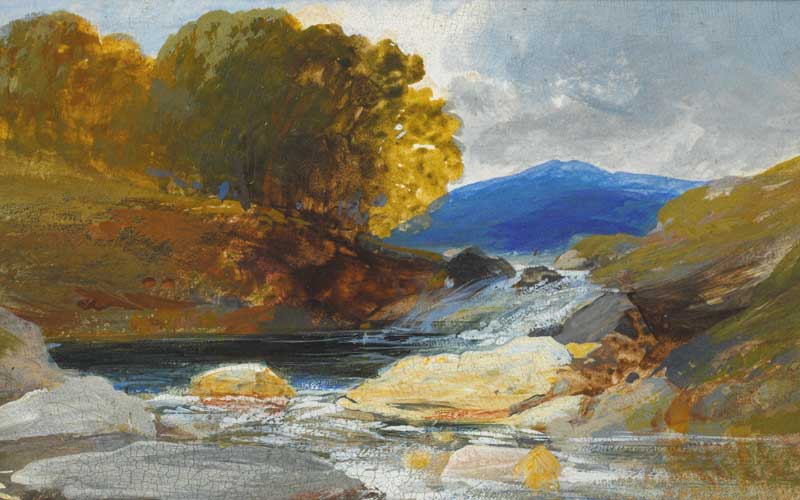 A ROCKY MOUNTAIN STREAM by Thomas Charles Leeson Rowbotham (1823-1875) at Whyte's Auctions