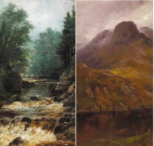 ROCKY STREAM and MOUNTAIN LAKE (A PAIR) by Alexander Williams RHA (1846-1930) at Whyte's Auctions