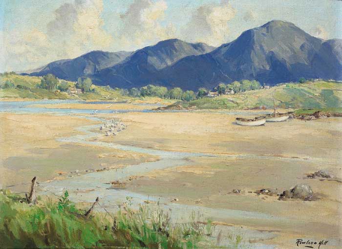 LOW TIDE, DUNDRUM BAY, COUNTY DOWN by Rowland Hill ARUA (1915-1979) at Whyte's Auctions