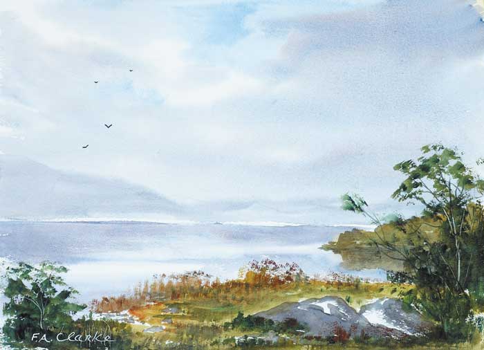 MIST ON THE LAKE, 1982 by Frank Clarke  at Whyte's Auctions