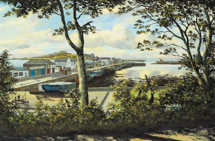 WEST PIER, HOWTH, COUNTY DUBLIN, 1980 by Neville Henderson sold for �800 at Whyte's Auctions