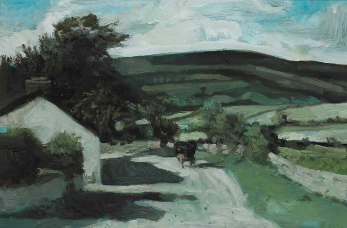 COUNTRY LANE WITH CART, 1986 by Jack Cudworth (1930-2010) at Whyte's Auctions