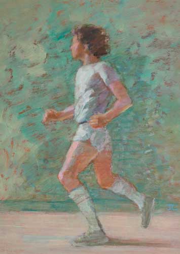 RUNNING BOY (THE ARTIST'S SON) by Cherith McKinstry HRHA (1928-2004) at Whyte's Auctions