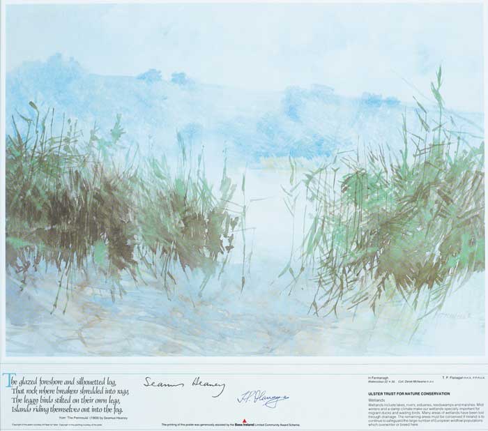 ULSTER TRUST FOR NATURE CONSERVATION - FOUR POSTERS by Terence P. Flanagan RHA PPRUA (1929-2011) at Whyte's Auctions