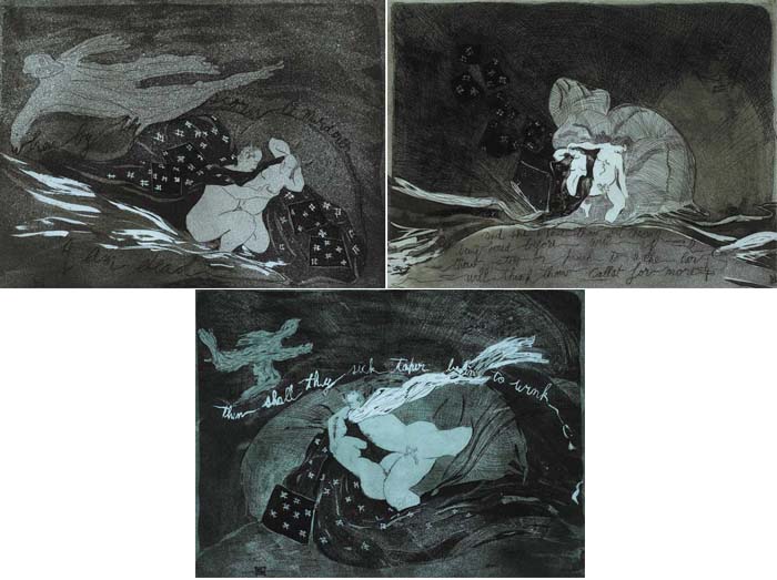 THE APPARITIONS (SET OF THREE), 1980 by Finola Graham (b.1945) at Whyte's Auctions